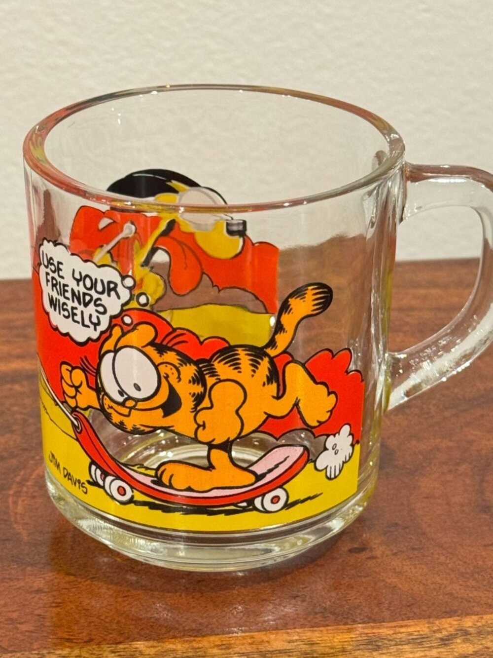 Vintage 1978 McDonald’s Garfield Glass Mugs Set of 4 in Excellent Condition - Picture 6 of 16